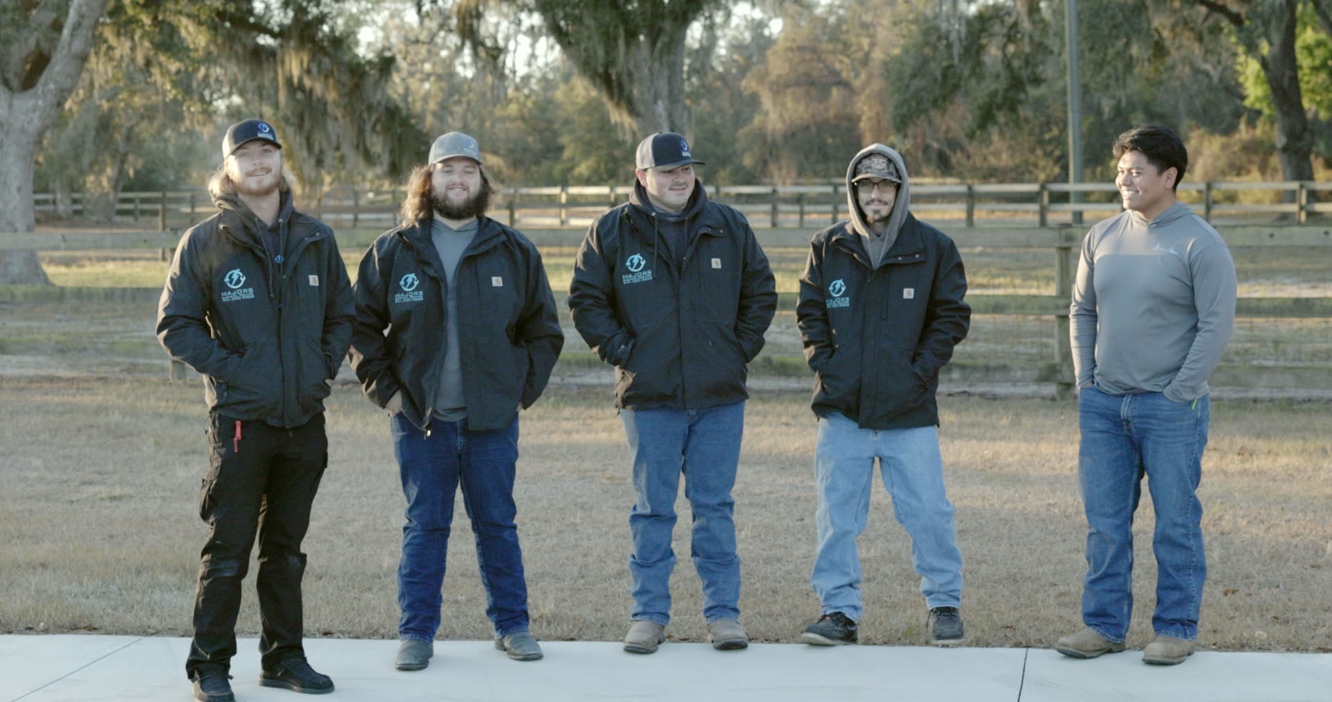 Generator concrete pad being poured at a Sarasota home