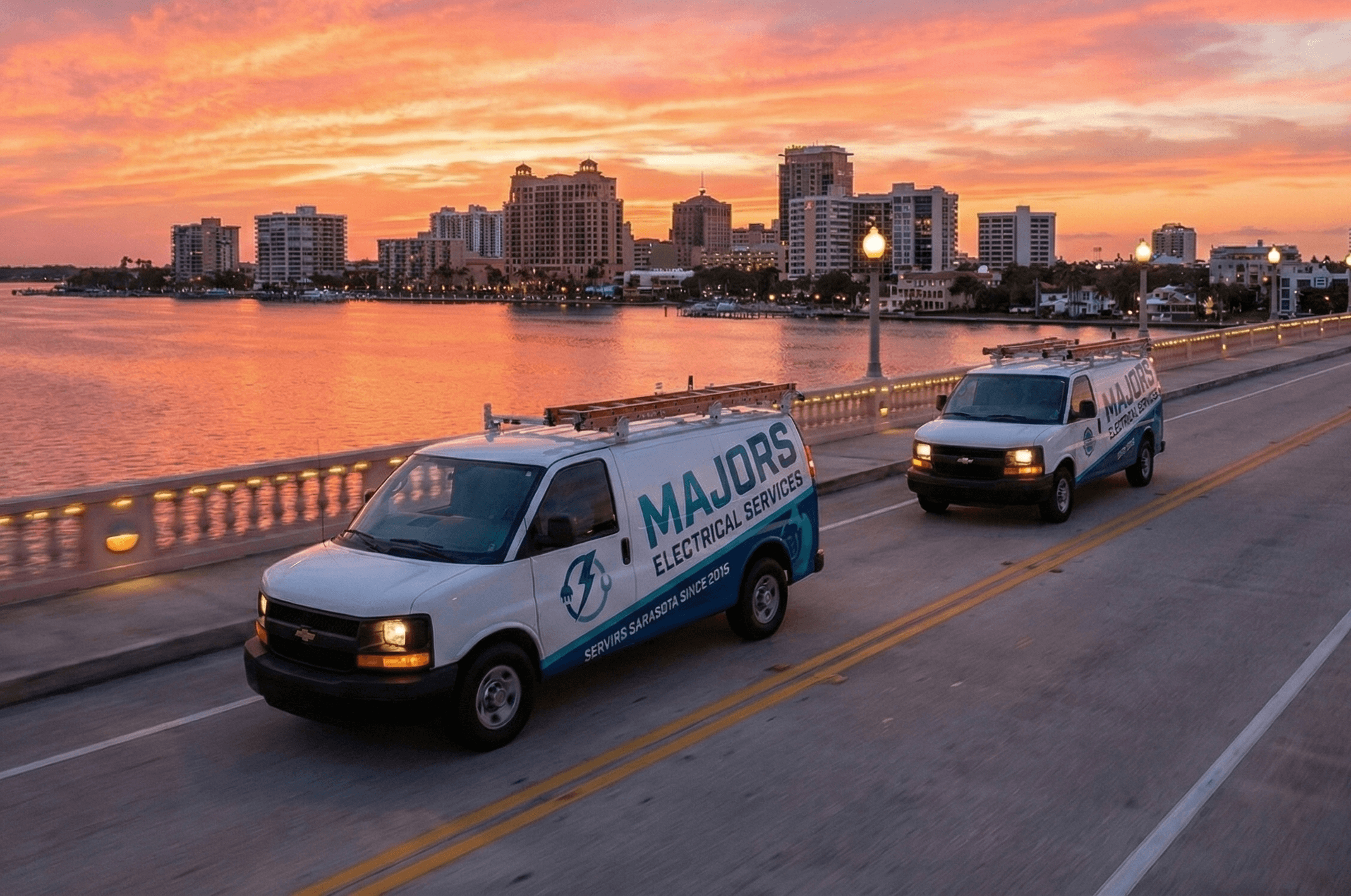 Majors Electrical Service Vans